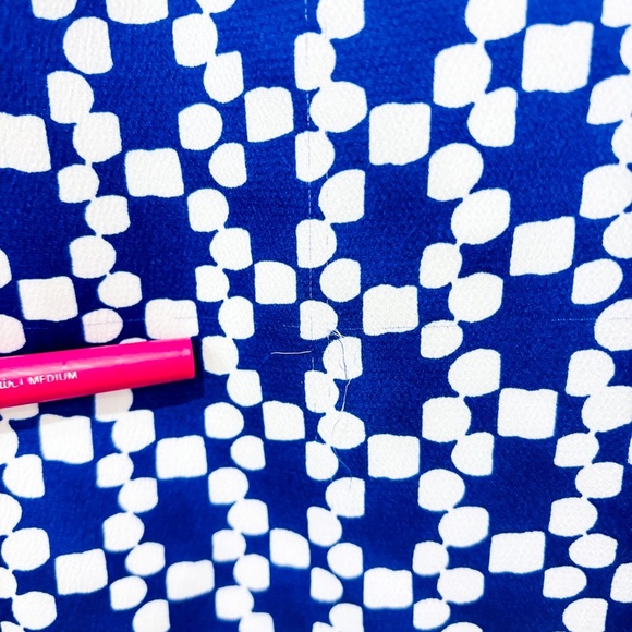 BANANA REPUBLIC Blue patterned dress - Picture 2 of 9